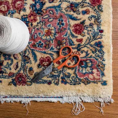 Rug Fringe Repair Before