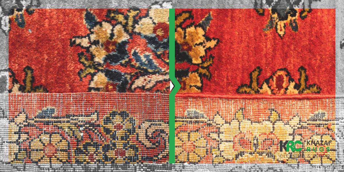 How can I repair my frayed carpet edges? 