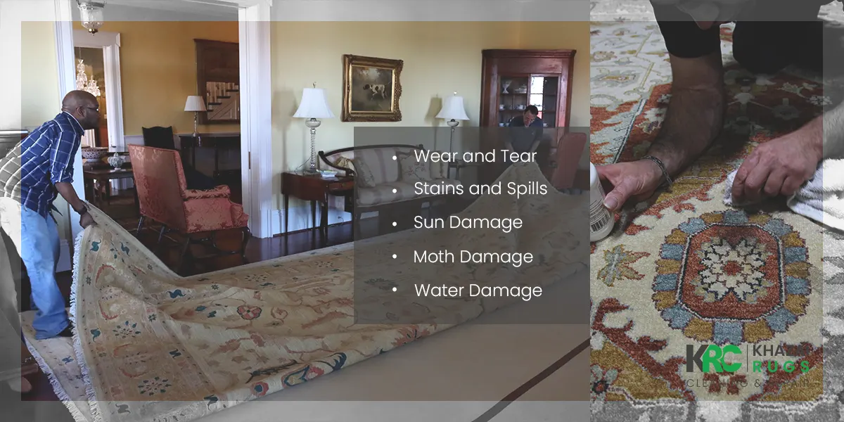 How should prepare my rug for a professional restoration