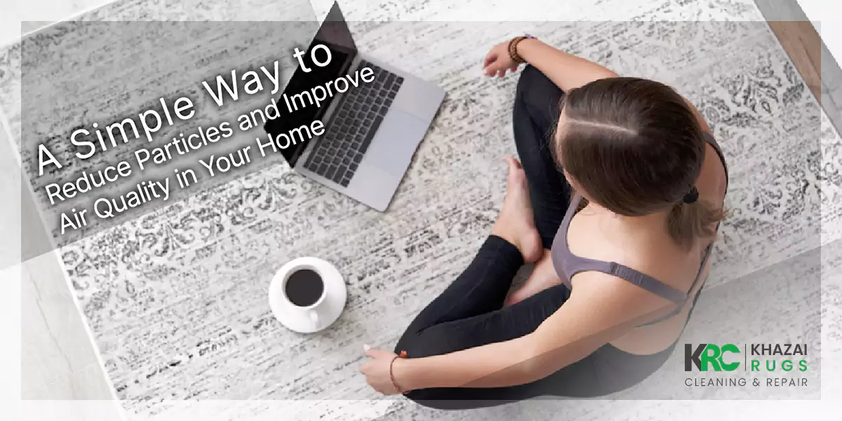 Professional rug cleaning improves air quality in your home by removing particles