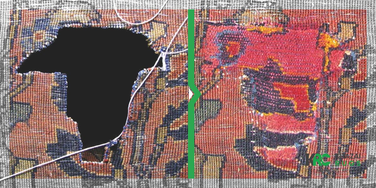 The hole repair process is a complex, two-step process.