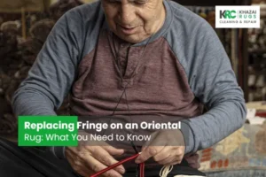 Fringe on Oriental Rug